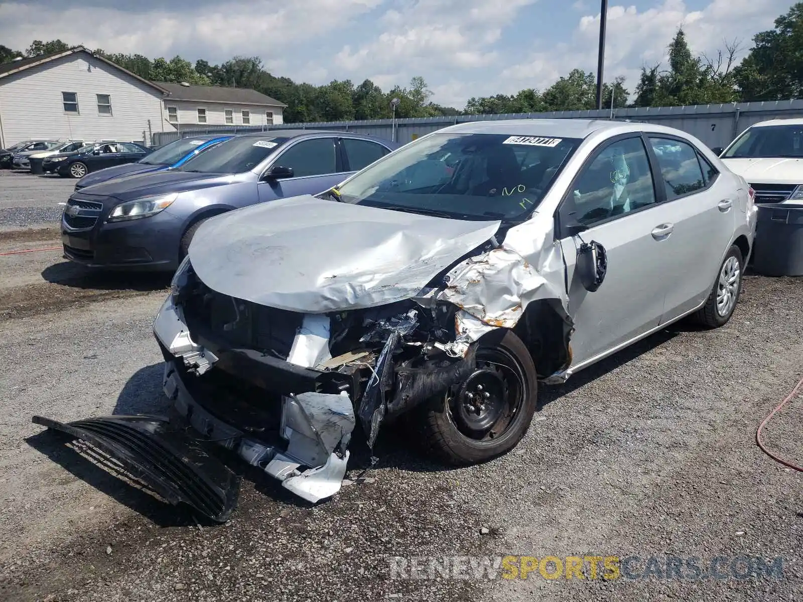 2 Photograph of a damaged car 5YFBURHE5KP887122 TOYOTA COROLLA 2019