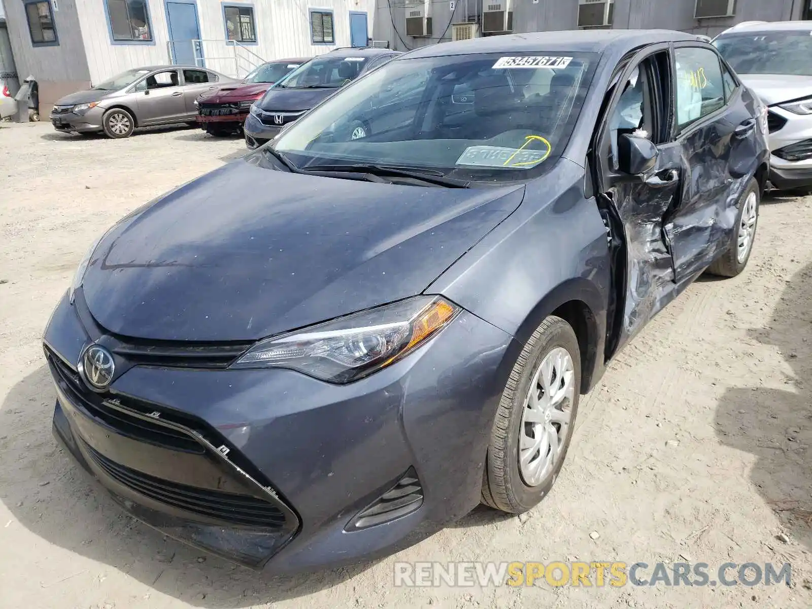 2 Photograph of a damaged car 5YFBURHE5KP887380 TOYOTA COROLLA 2019