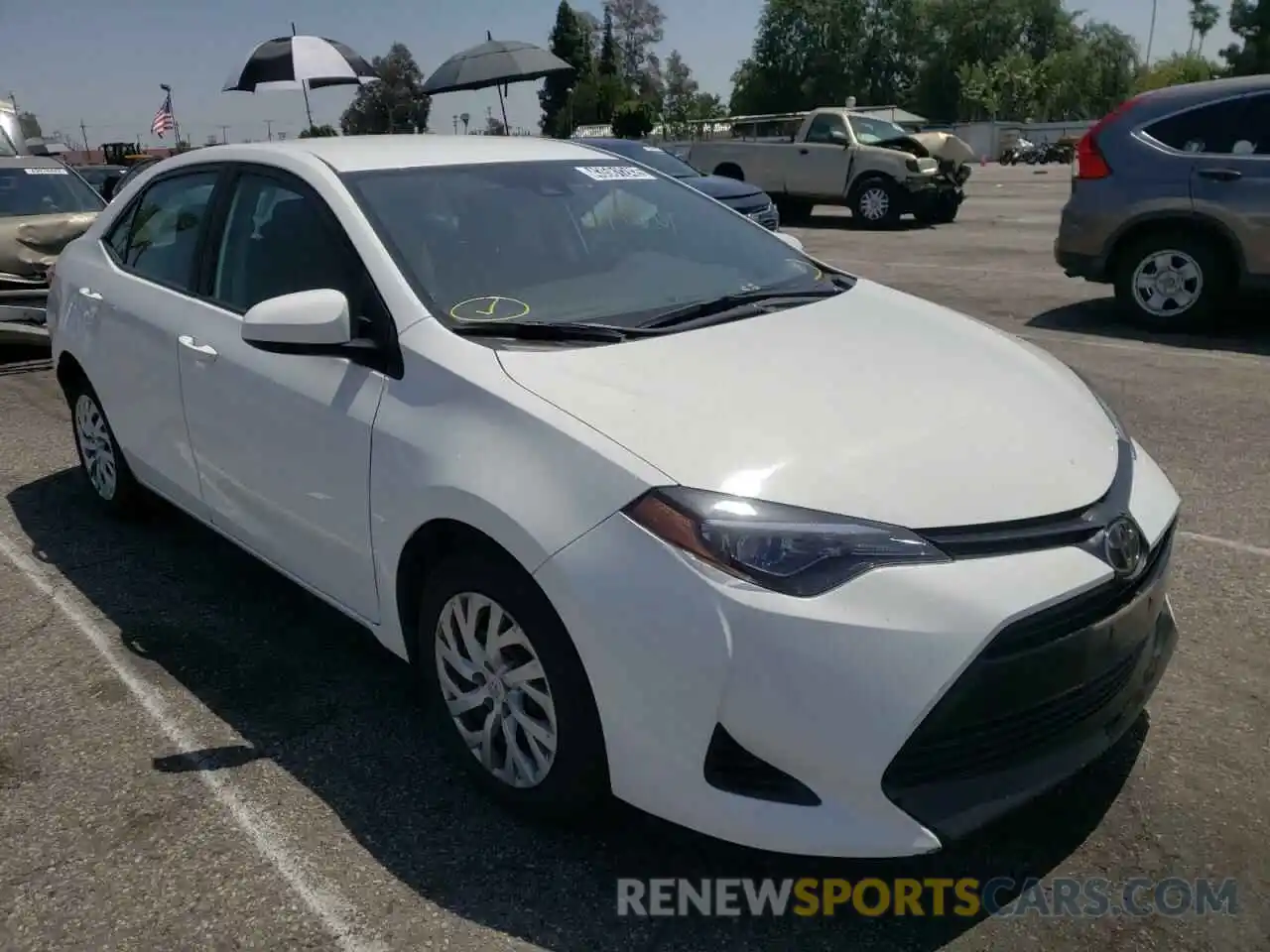 1 Photograph of a damaged car 5YFBURHE5KP887878 TOYOTA COROLLA 2019