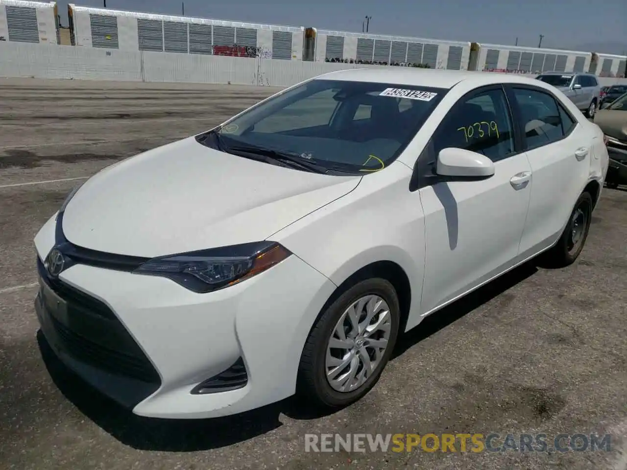 2 Photograph of a damaged car 5YFBURHE5KP887878 TOYOTA COROLLA 2019