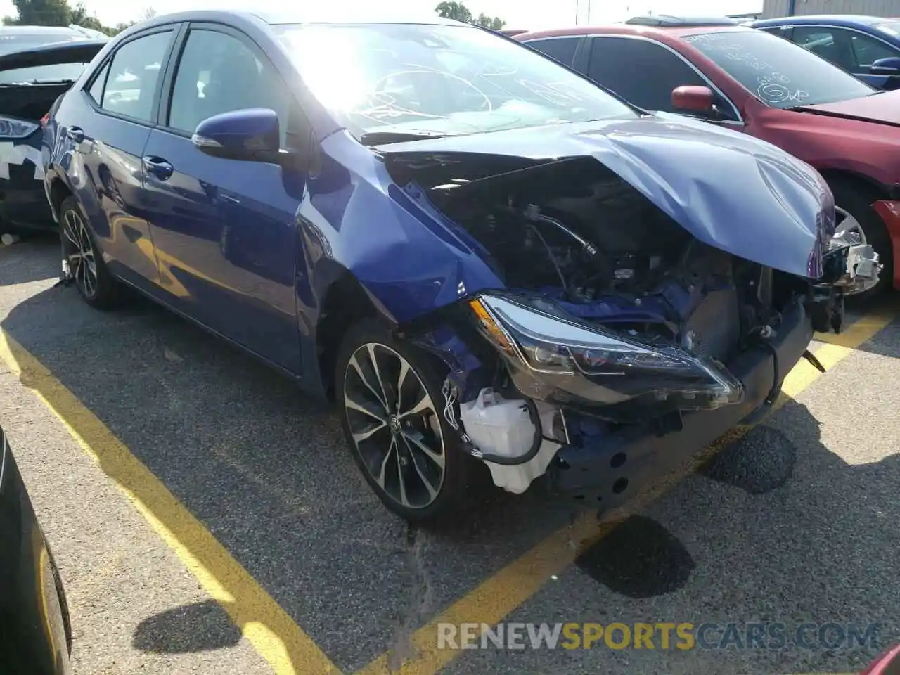 1 Photograph of a damaged car 5YFBURHE5KP887993 TOYOTA COROLLA 2019