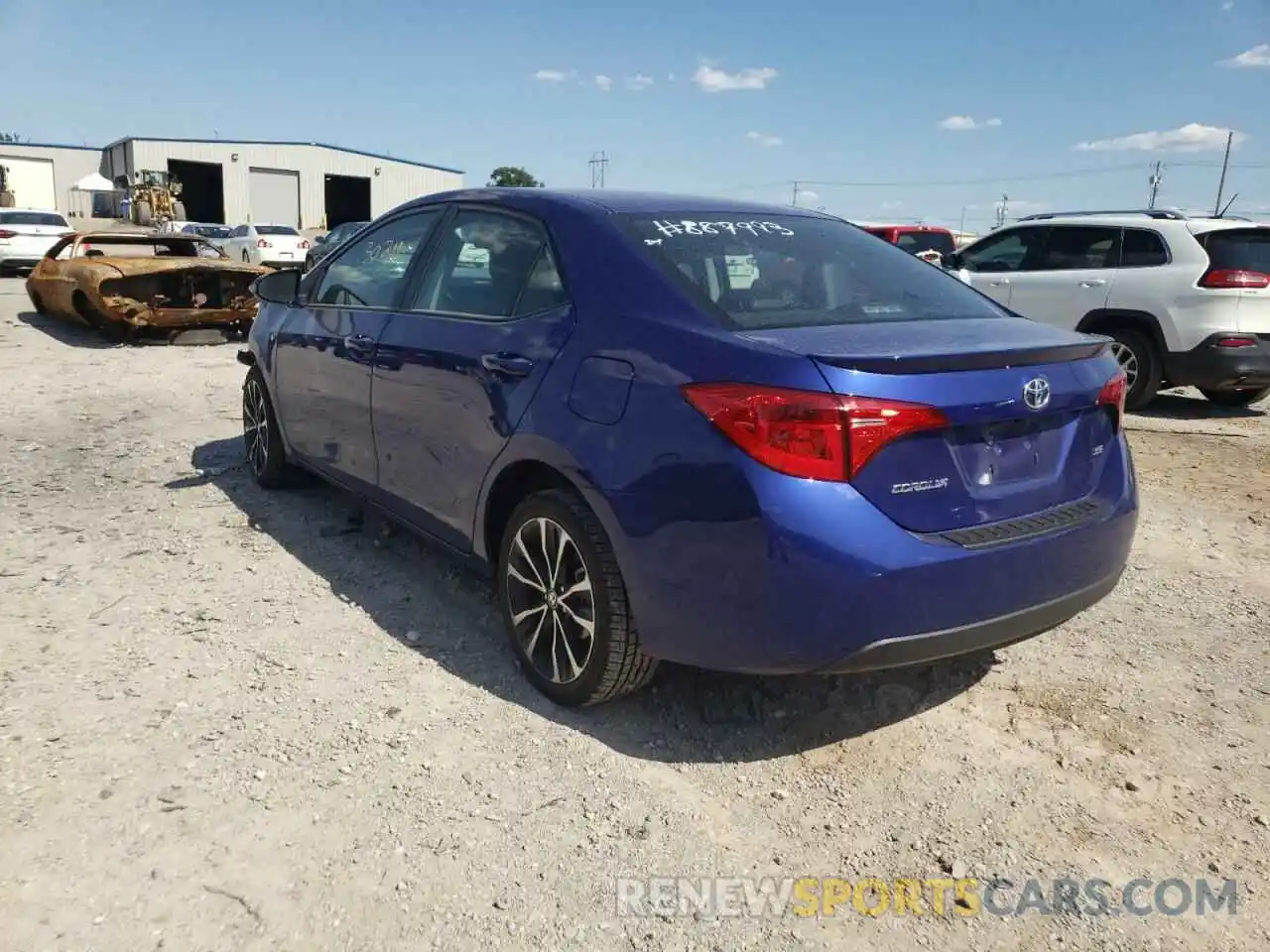 3 Photograph of a damaged car 5YFBURHE5KP887993 TOYOTA COROLLA 2019