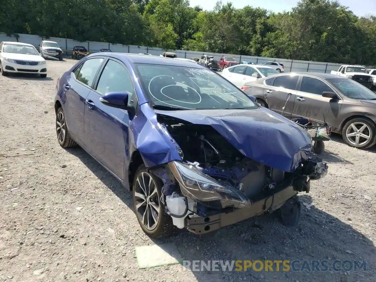 9 Photograph of a damaged car 5YFBURHE5KP887993 TOYOTA COROLLA 2019