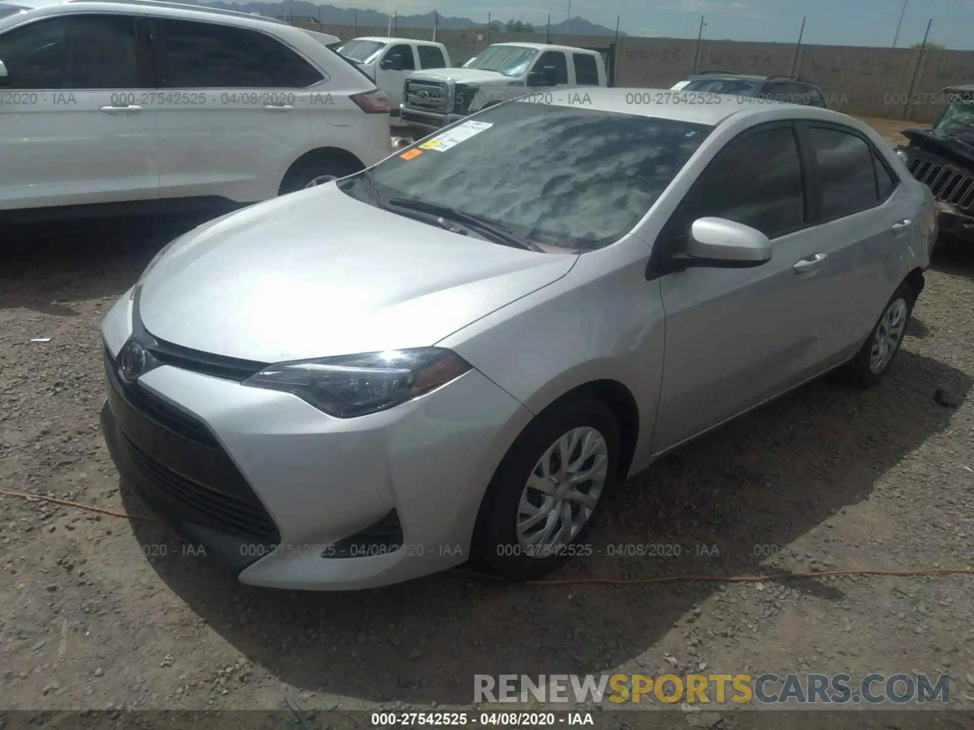 2 Photograph of a damaged car 5YFBURHE5KP888853 TOYOTA COROLLA 2019