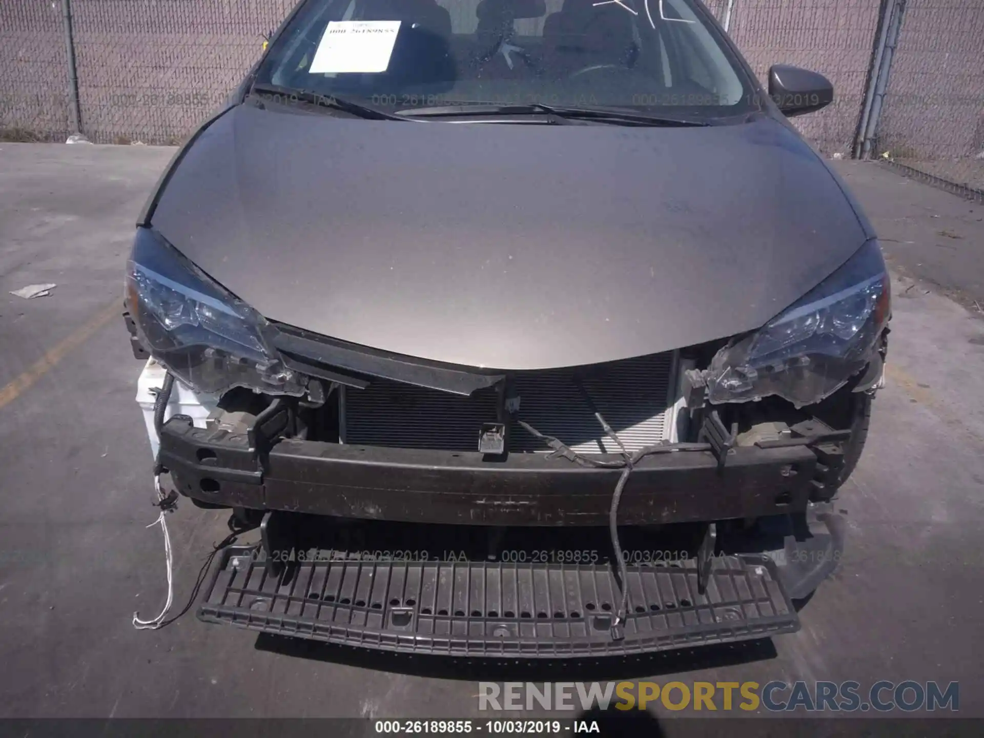 6 Photograph of a damaged car 5YFBURHE5KP889081 TOYOTA COROLLA 2019