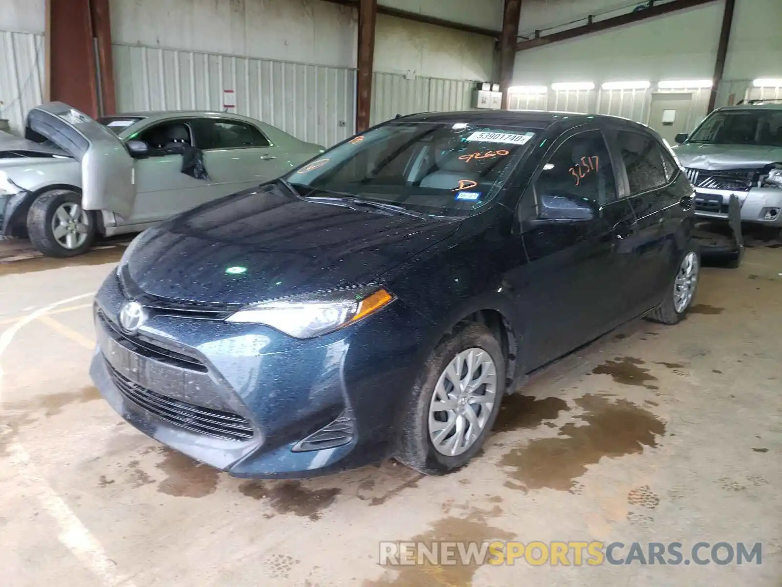 2 Photograph of a damaged car 5YFBURHE5KP889260 TOYOTA COROLLA 2019