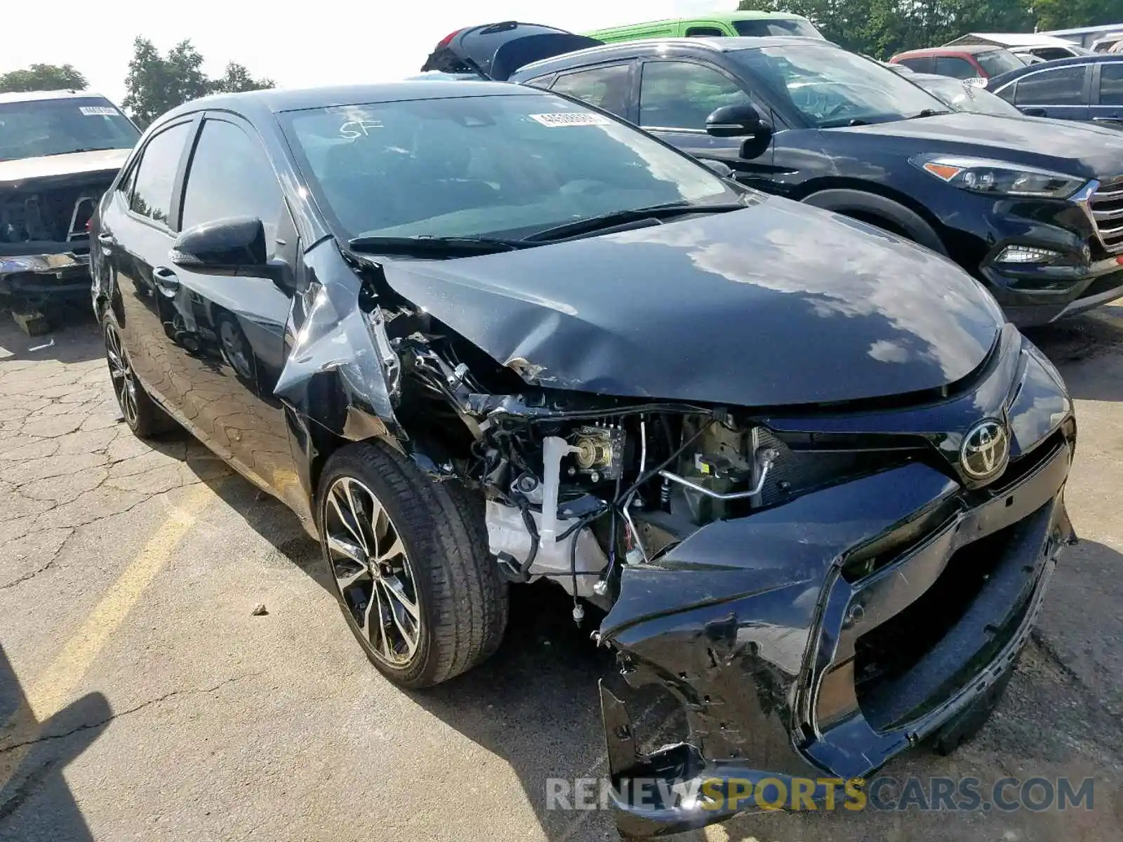1 Photograph of a damaged car 5YFBURHE5KP889436 TOYOTA COROLLA 2019