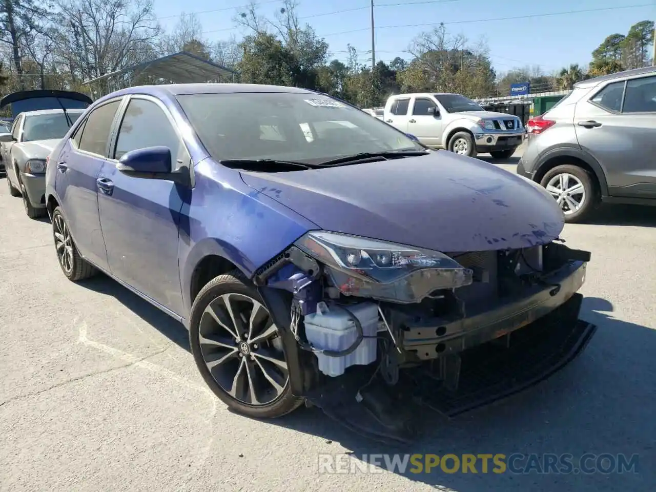 1 Photograph of a damaged car 5YFBURHE5KP889985 TOYOTA COROLLA 2019