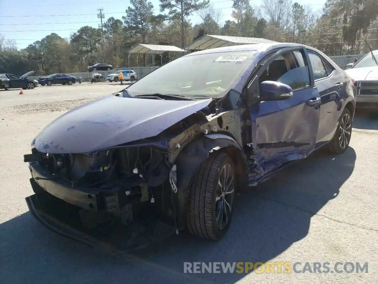 2 Photograph of a damaged car 5YFBURHE5KP889985 TOYOTA COROLLA 2019