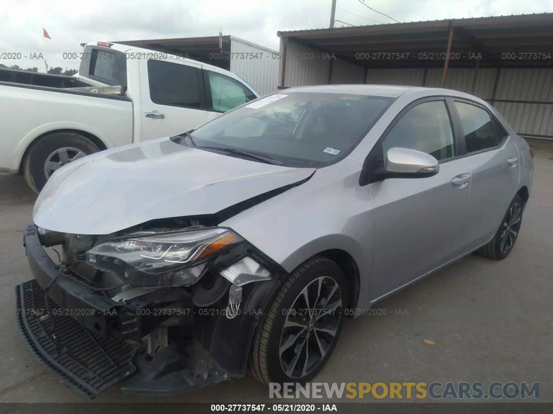 2 Photograph of a damaged car 5YFBURHE5KP890599 TOYOTA COROLLA 2019