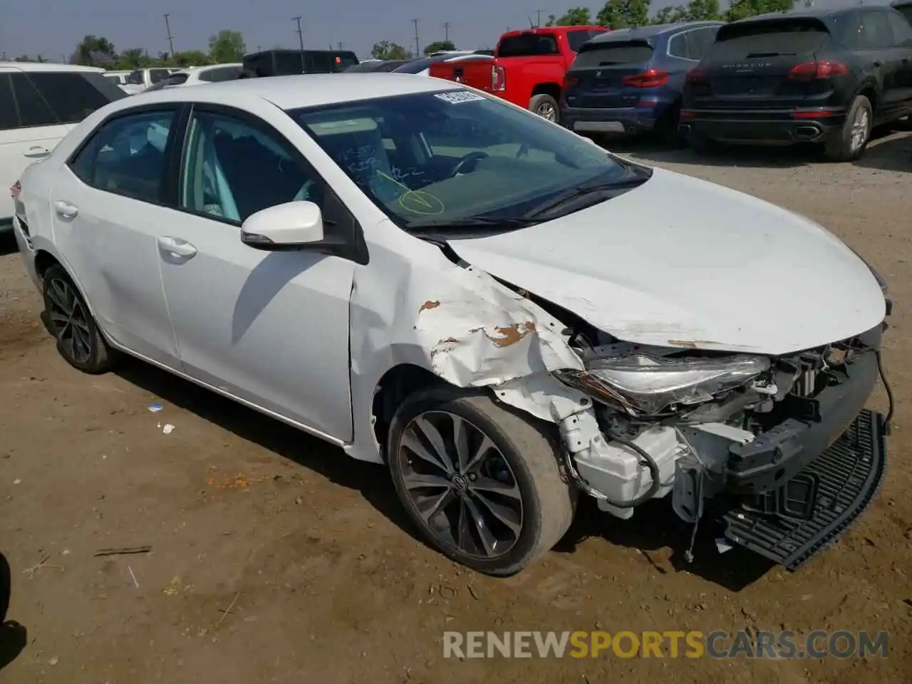 1 Photograph of a damaged car 5YFBURHE5KP890862 TOYOTA COROLLA 2019