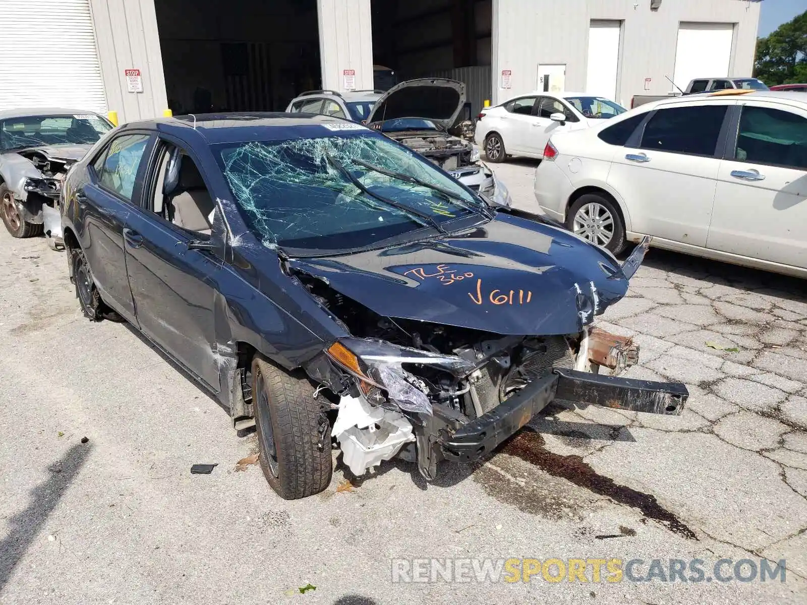 1 Photograph of a damaged car 5YFBURHE5KP891090 TOYOTA COROLLA 2019