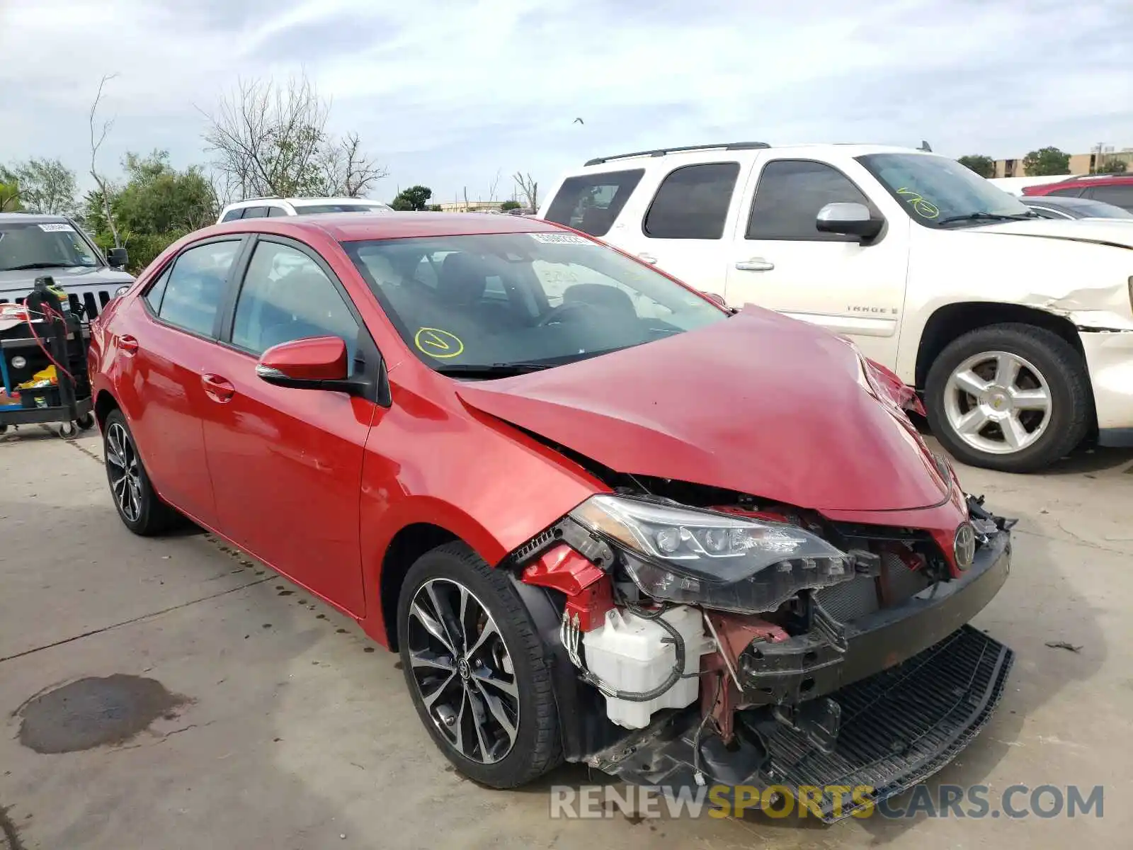 1 Photograph of a damaged car 5YFBURHE5KP891526 TOYOTA COROLLA 2019