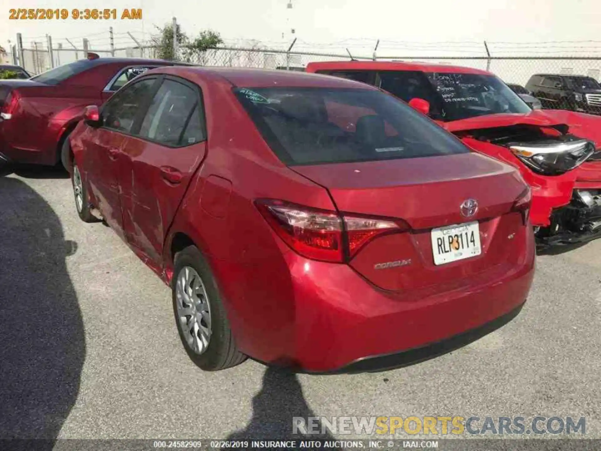 12 Photograph of a damaged car 5YFBURHE5KP891557 TOYOTA COROLLA 2019