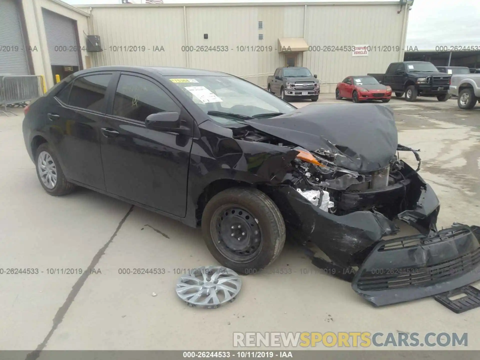 1 Photograph of a damaged car 5YFBURHE5KP891848 TOYOTA COROLLA 2019