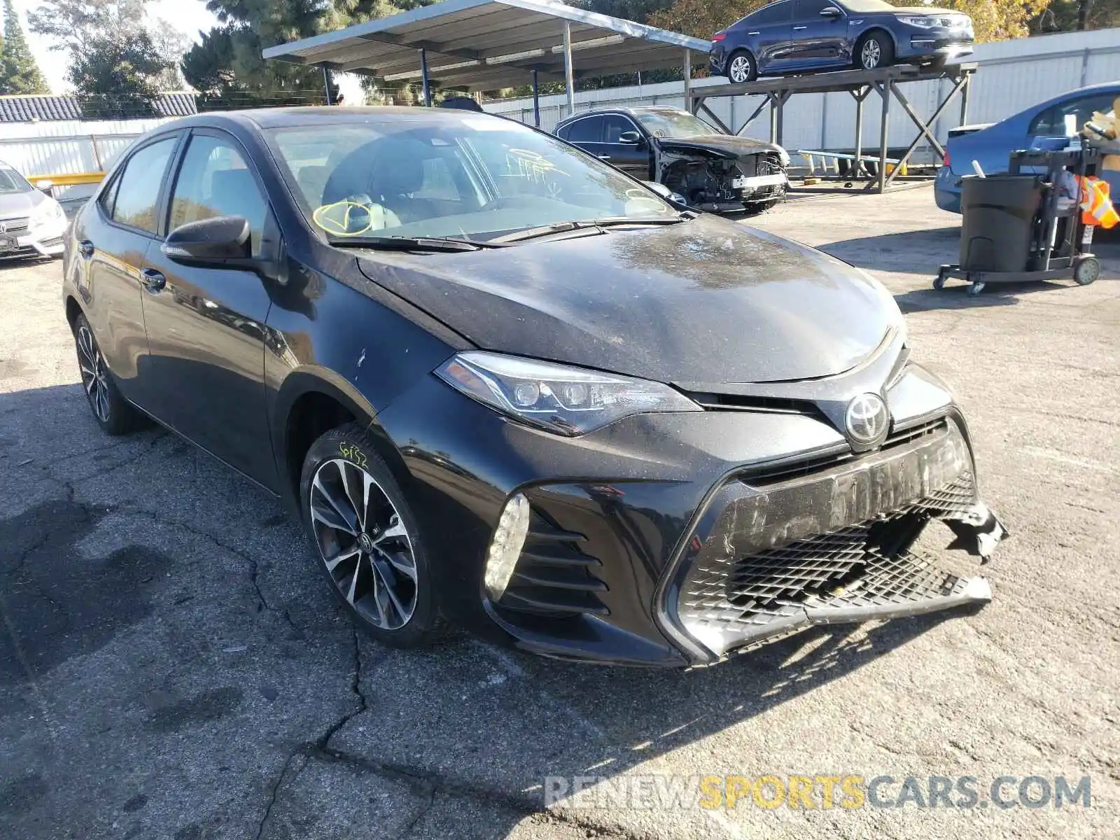 1 Photograph of a damaged car 5YFBURHE5KP891980 TOYOTA COROLLA 2019