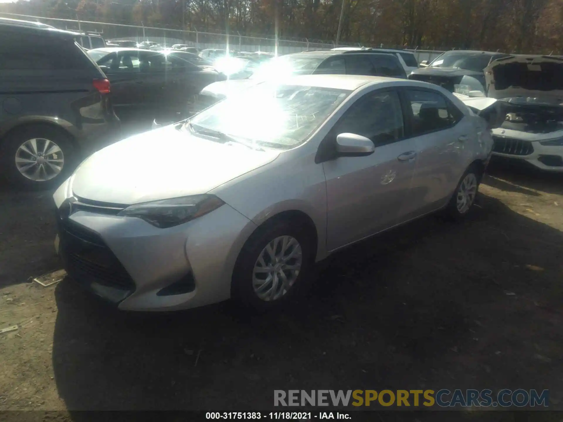 2 Photograph of a damaged car 5YFBURHE5KP892000 TOYOTA COROLLA 2019