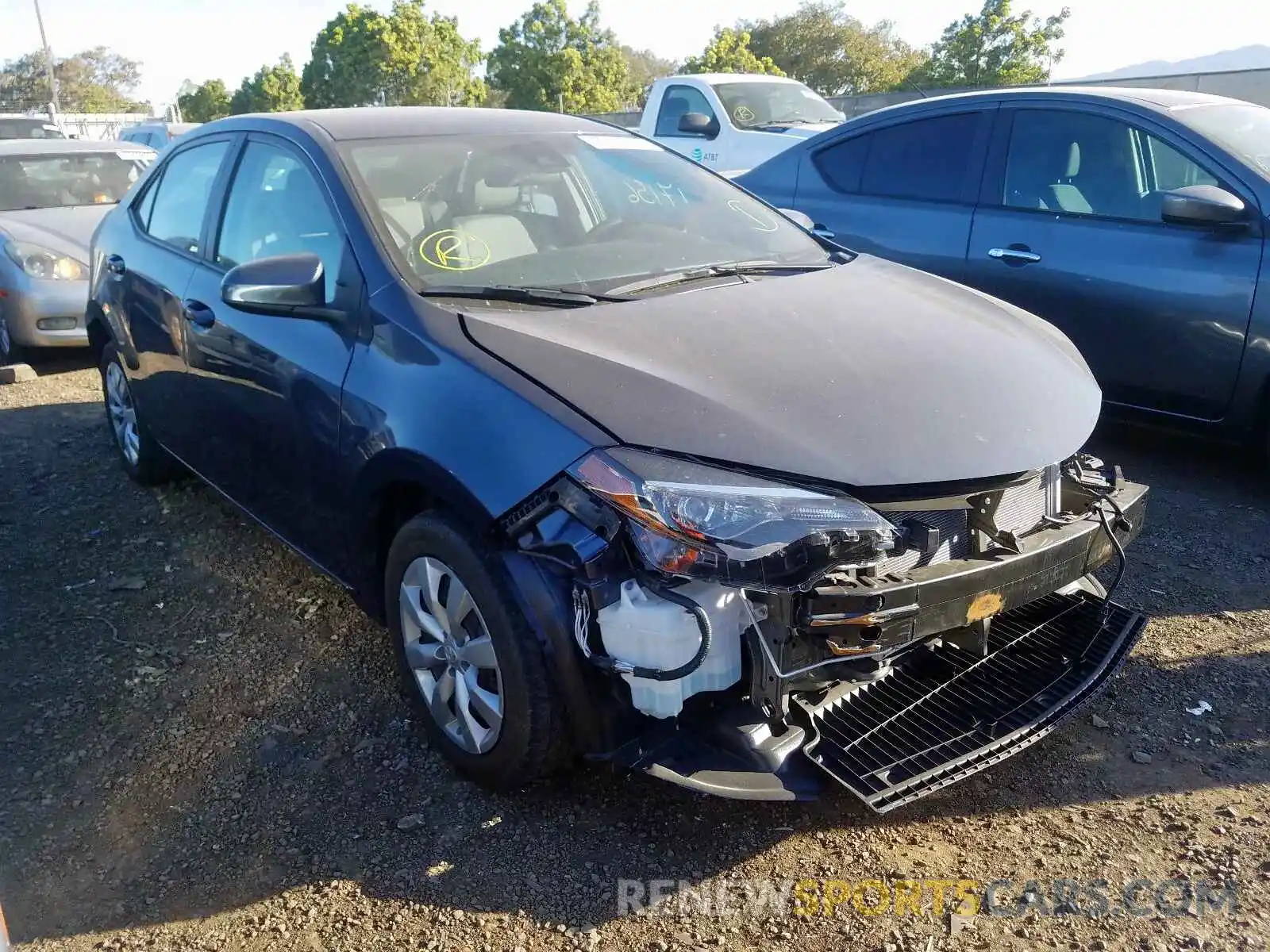 1 Photograph of a damaged car 5YFBURHE5KP893034 TOYOTA COROLLA 2019