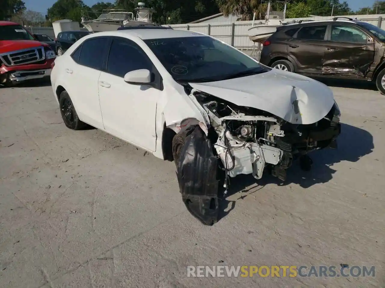 1 Photograph of a damaged car 5YFBURHE5KP893051 TOYOTA COROLLA 2019