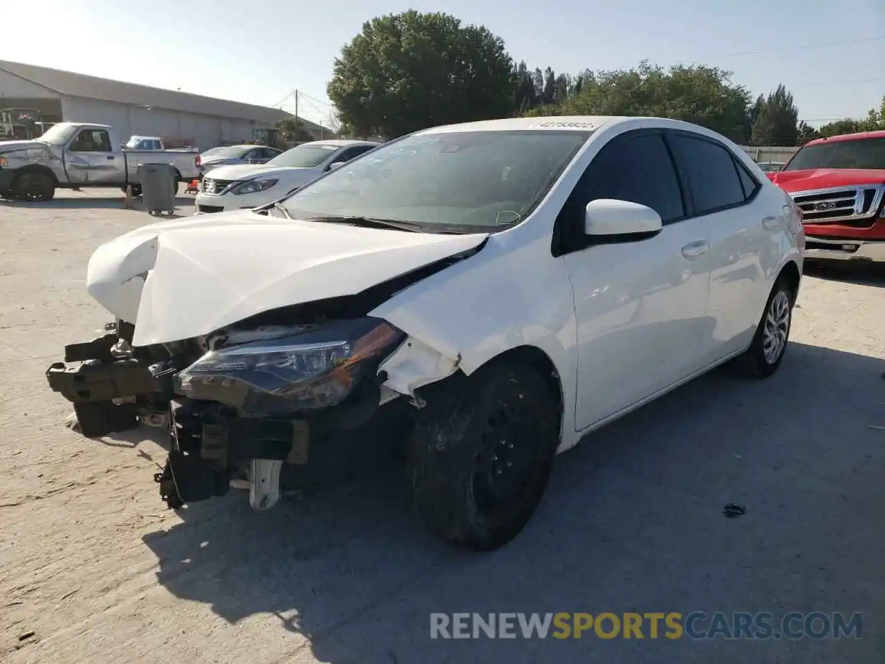 2 Photograph of a damaged car 5YFBURHE5KP893051 TOYOTA COROLLA 2019