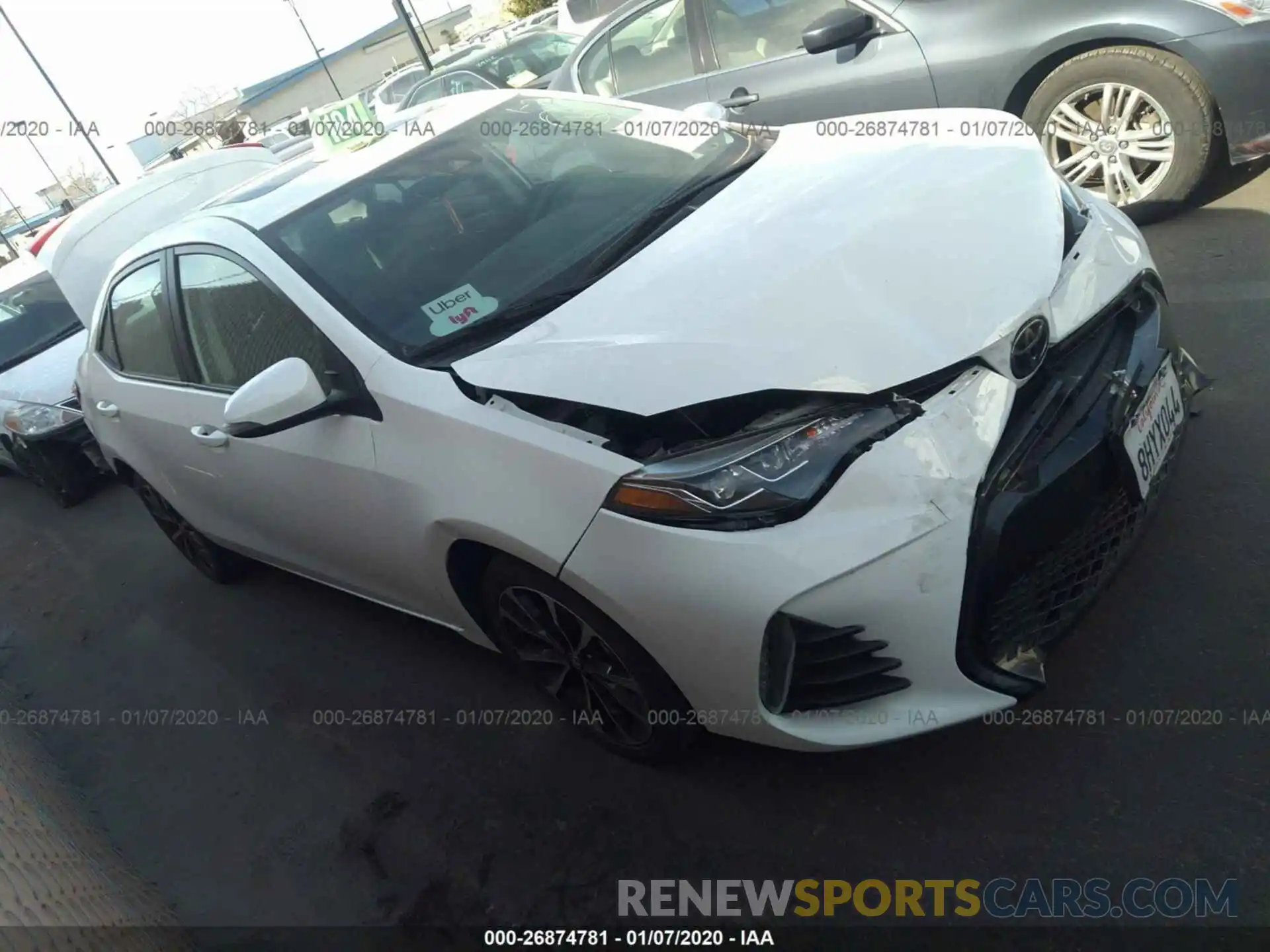 1 Photograph of a damaged car 5YFBURHE5KP893115 TOYOTA COROLLA 2019