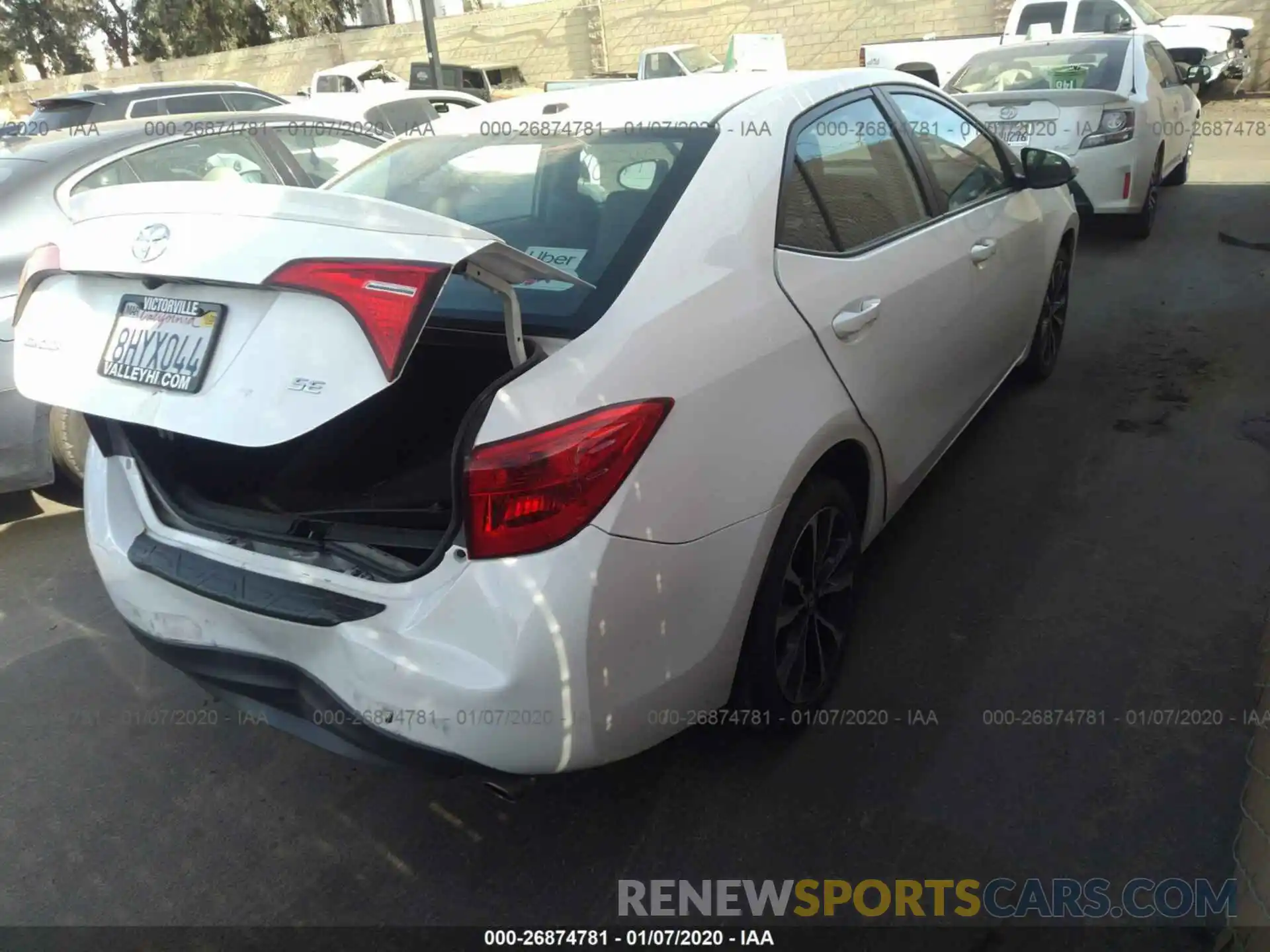 4 Photograph of a damaged car 5YFBURHE5KP893115 TOYOTA COROLLA 2019