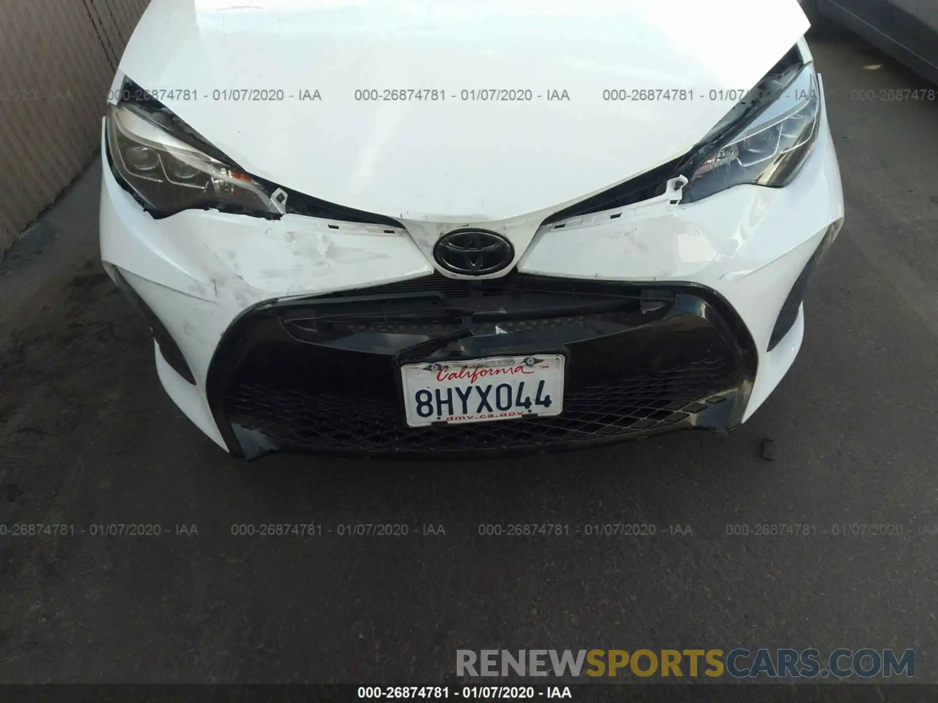 6 Photograph of a damaged car 5YFBURHE5KP893115 TOYOTA COROLLA 2019