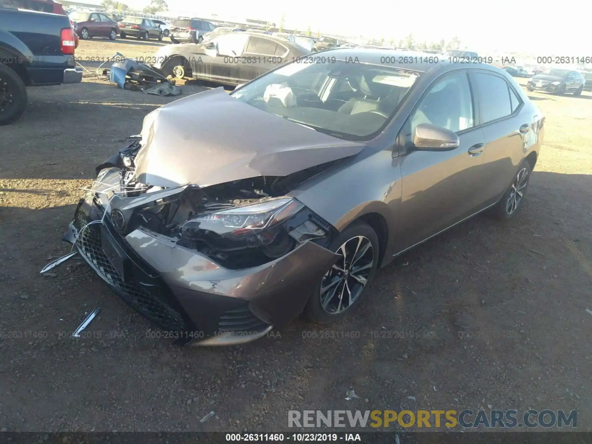 2 Photograph of a damaged car 5YFBURHE5KP893132 TOYOTA COROLLA 2019