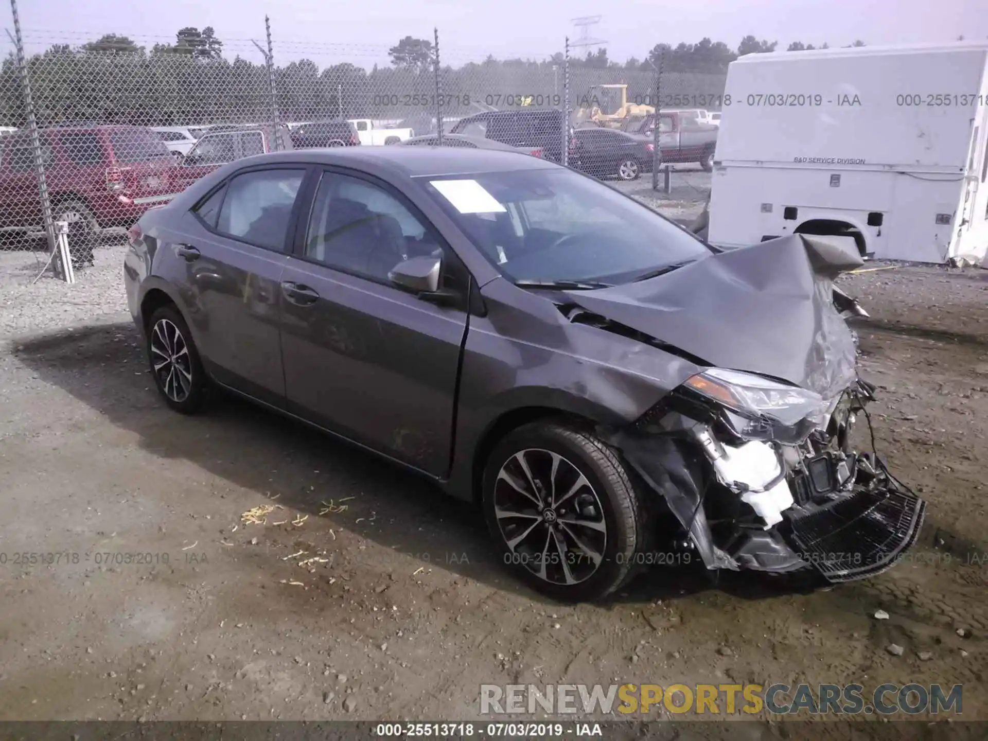 1 Photograph of a damaged car 5YFBURHE5KP893325 TOYOTA COROLLA 2019