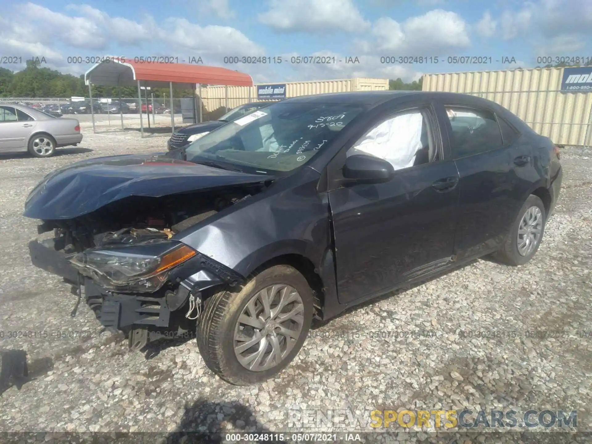 2 Photograph of a damaged car 5YFBURHE5KP893809 TOYOTA COROLLA 2019