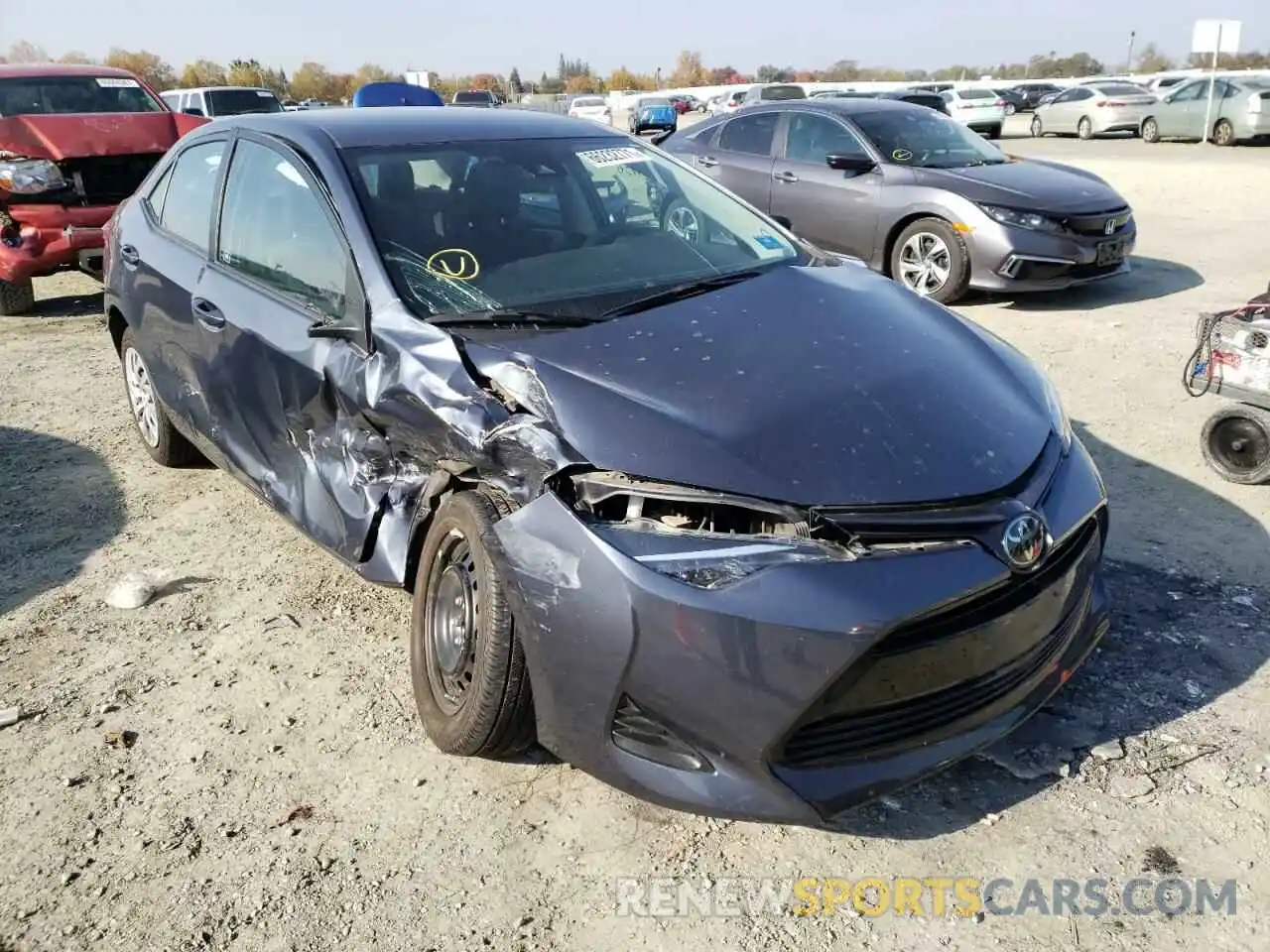 1 Photograph of a damaged car 5YFBURHE5KP893860 TOYOTA COROLLA 2019