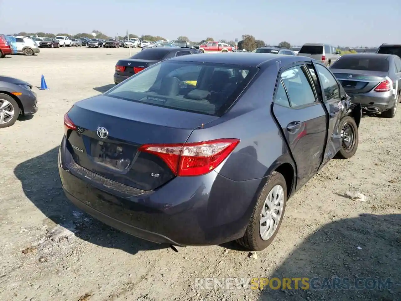 4 Photograph of a damaged car 5YFBURHE5KP893860 TOYOTA COROLLA 2019