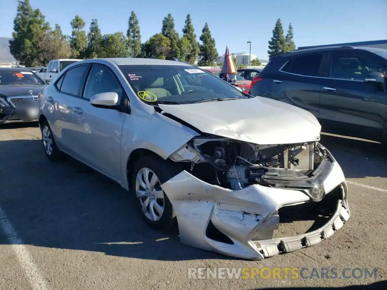 1 Photograph of a damaged car 5YFBURHE5KP894068 TOYOTA COROLLA 2019