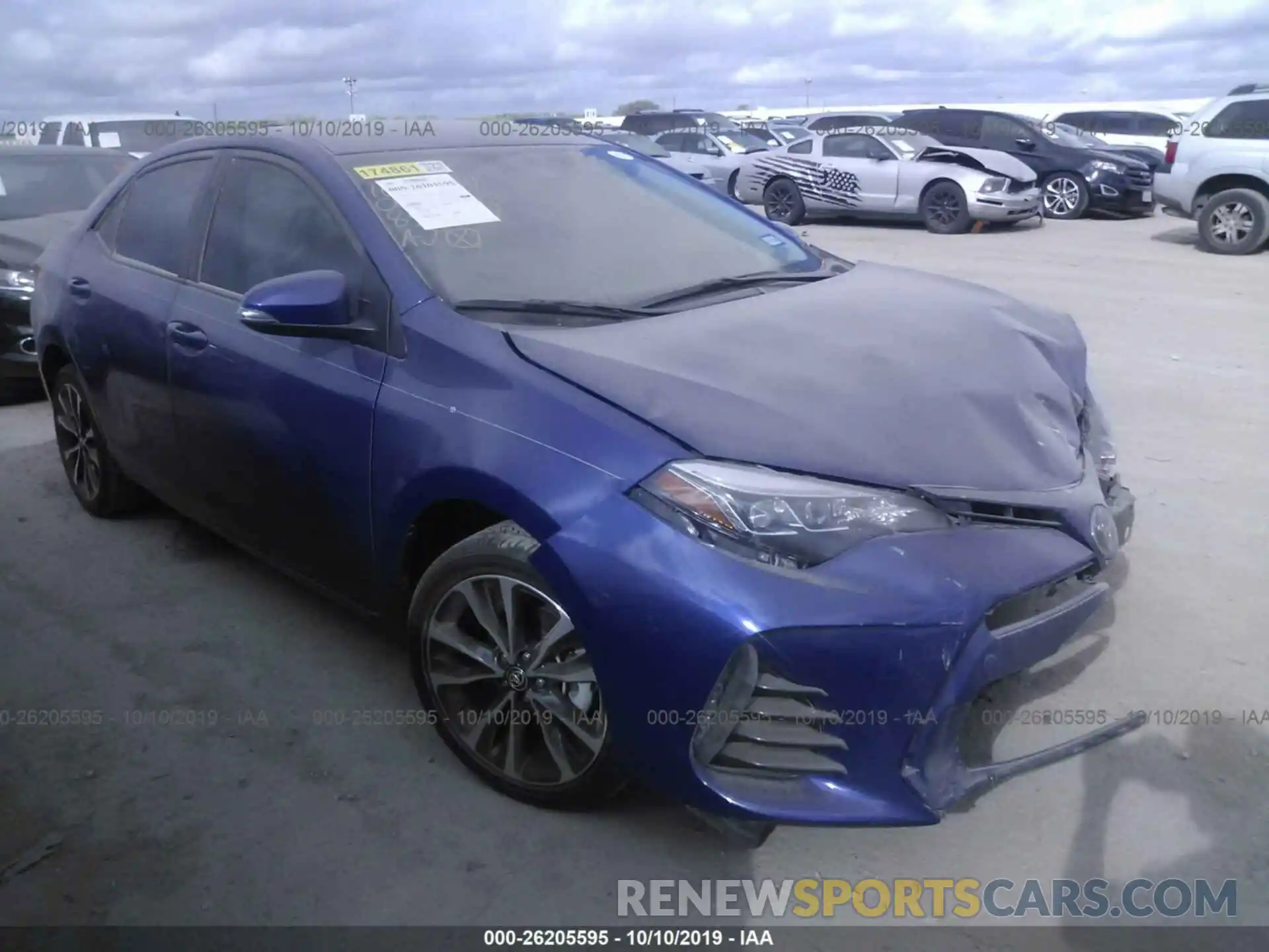 1 Photograph of a damaged car 5YFBURHE5KP894684 TOYOTA COROLLA 2019