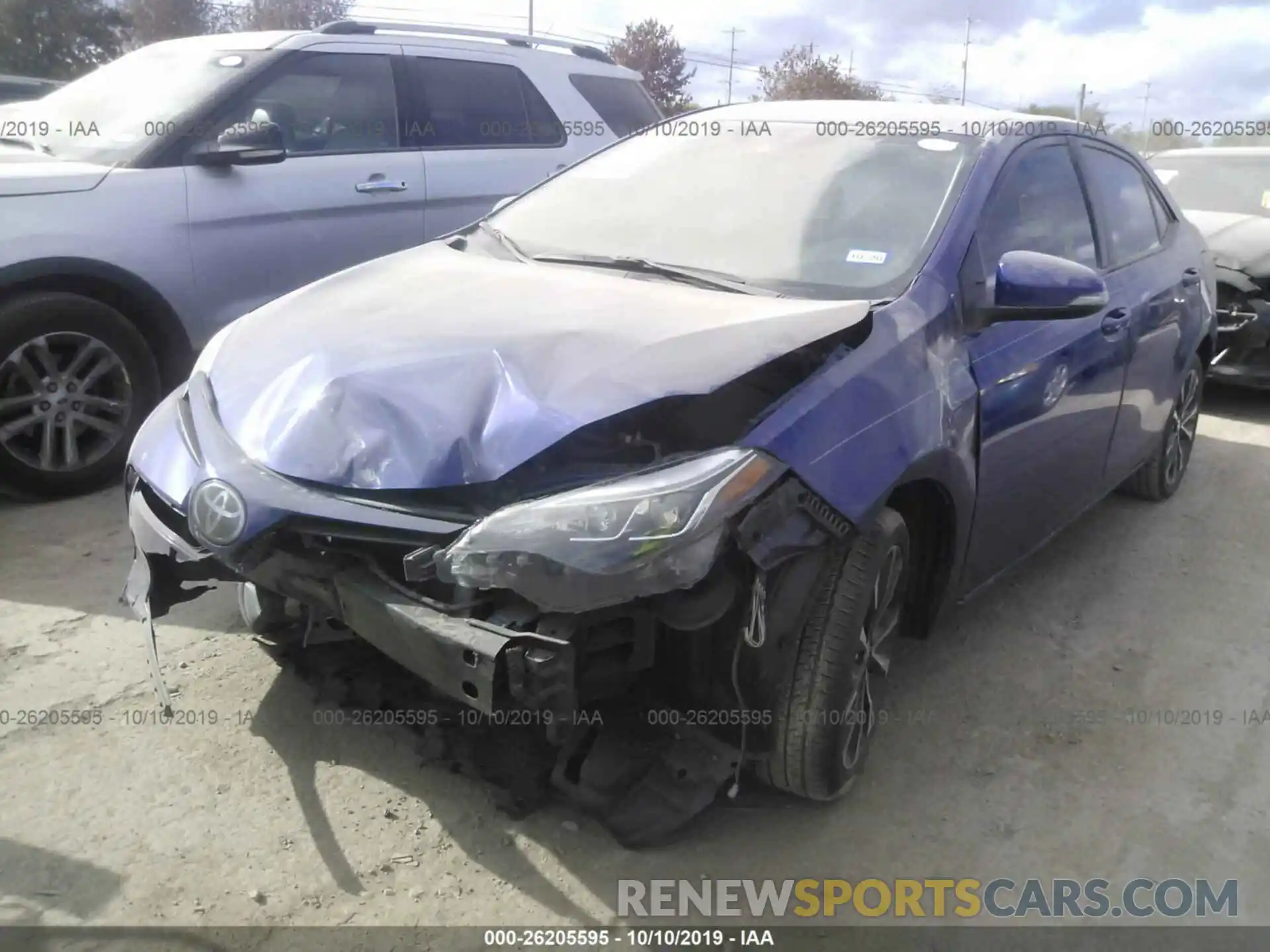 2 Photograph of a damaged car 5YFBURHE5KP894684 TOYOTA COROLLA 2019