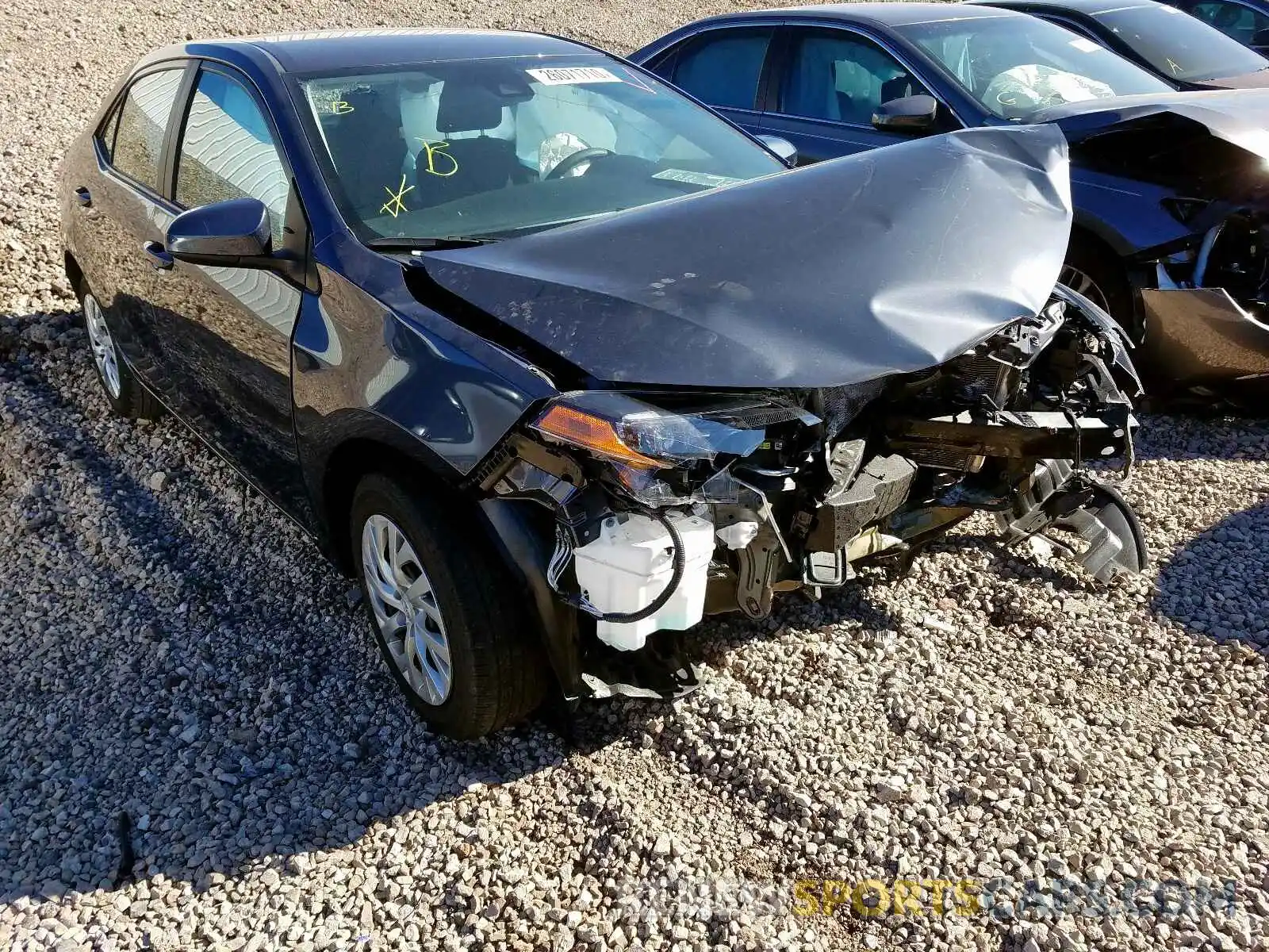 1 Photograph of a damaged car 5YFBURHE5KP896399 TOYOTA COROLLA 2019