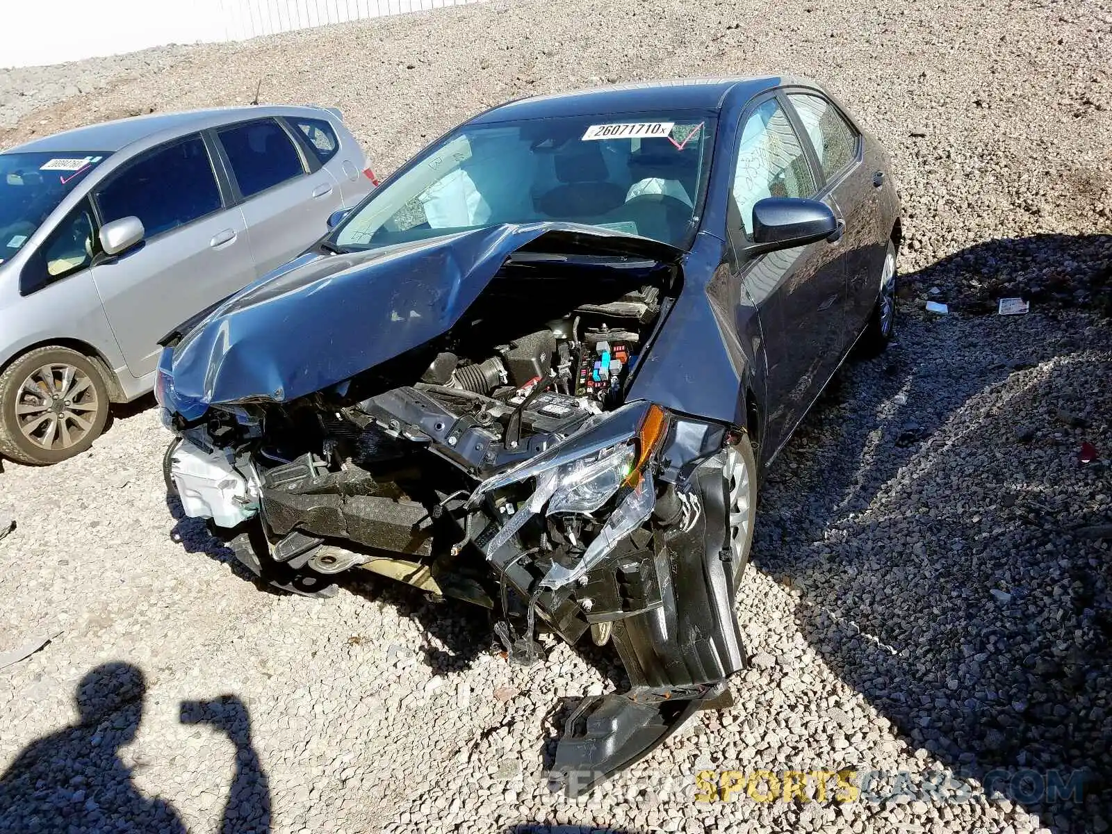 2 Photograph of a damaged car 5YFBURHE5KP896399 TOYOTA COROLLA 2019