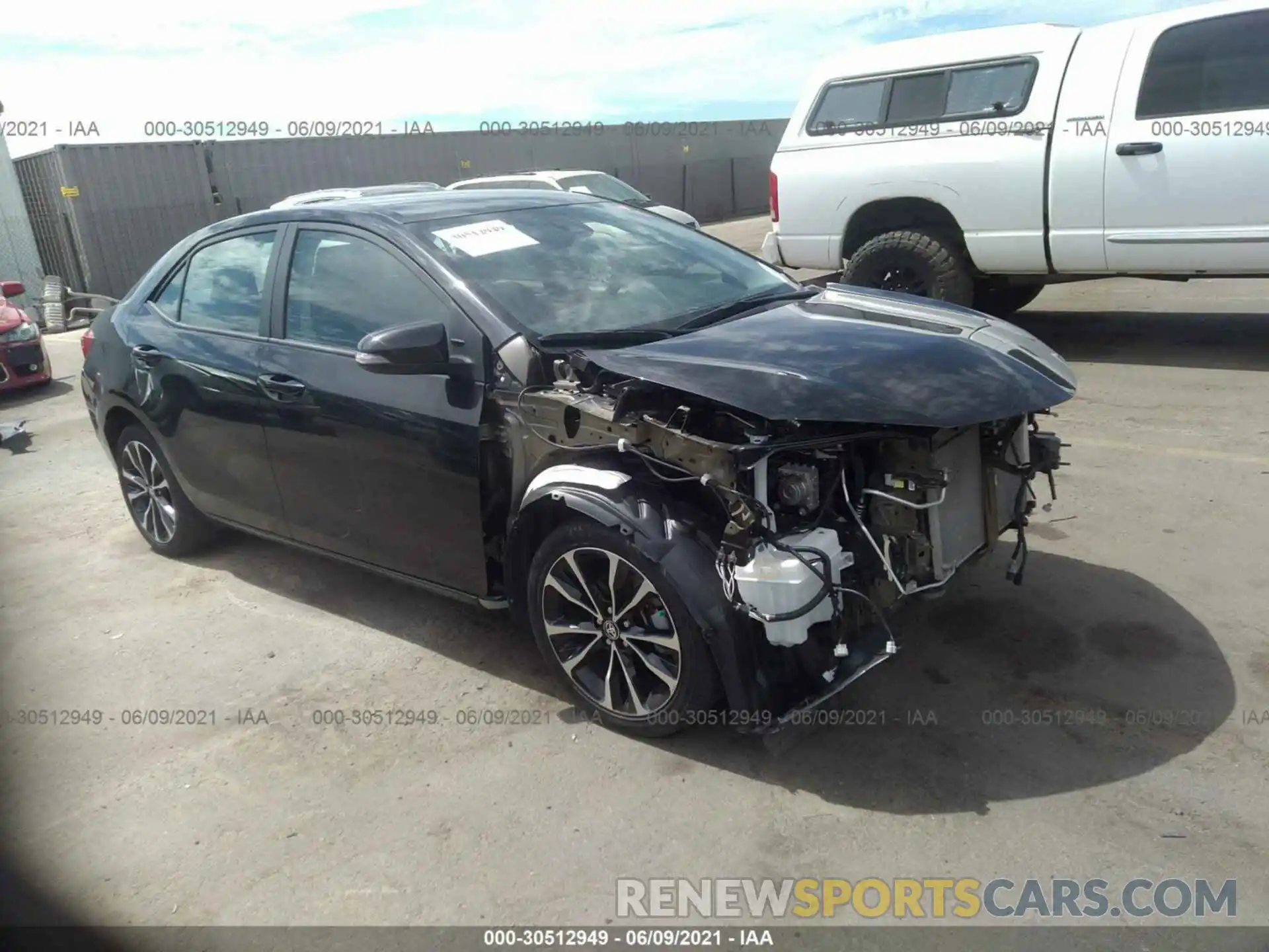 1 Photograph of a damaged car 5YFBURHE5KP896970 TOYOTA COROLLA 2019