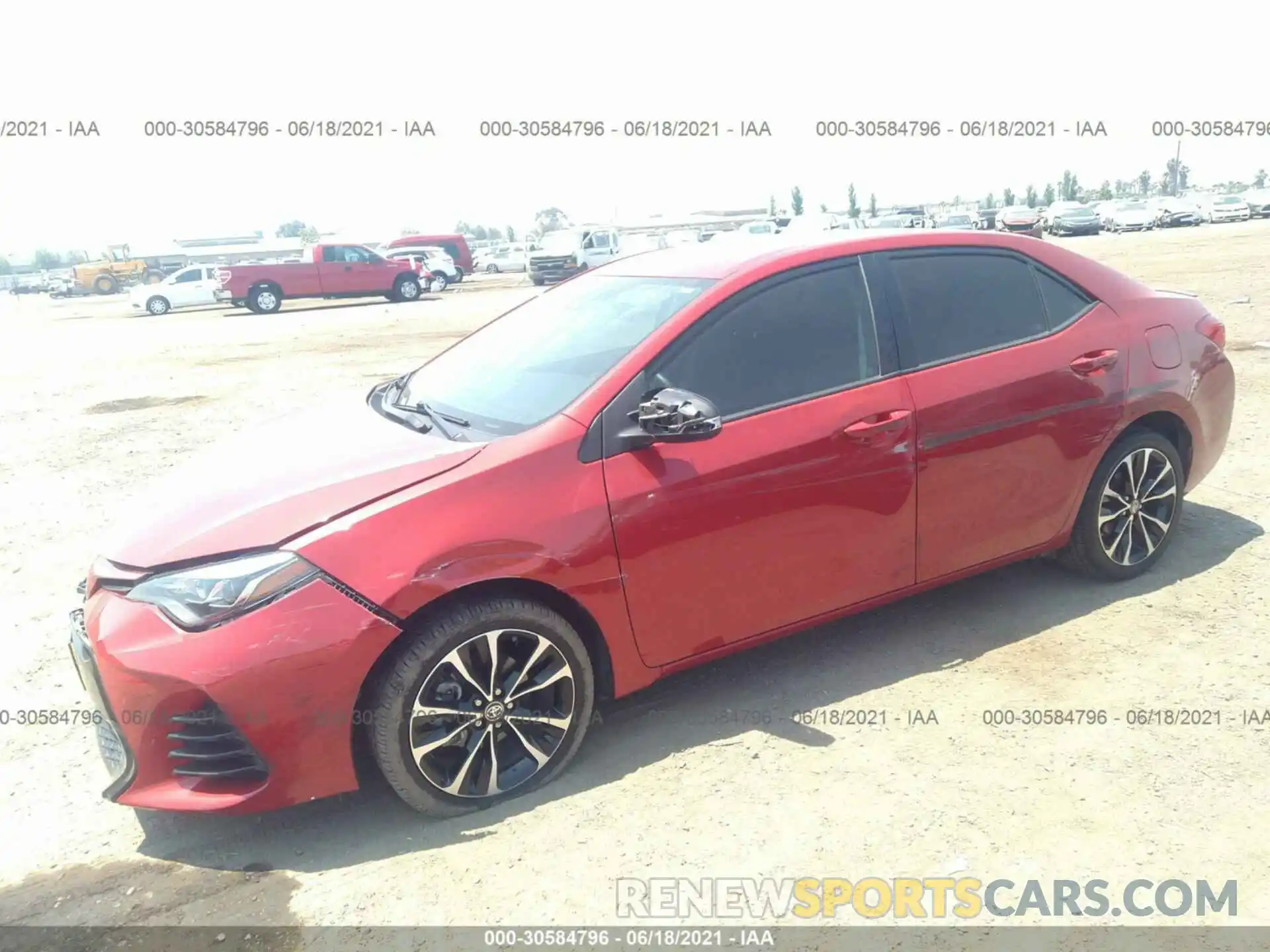 2 Photograph of a damaged car 5YFBURHE5KP897925 TOYOTA COROLLA 2019