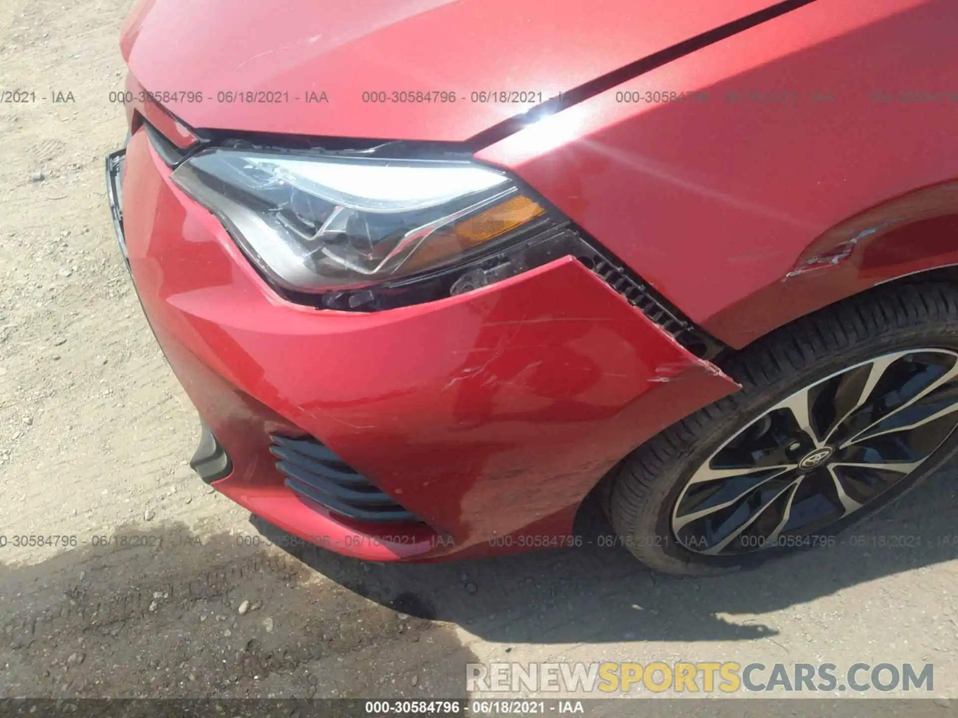 6 Photograph of a damaged car 5YFBURHE5KP897925 TOYOTA COROLLA 2019