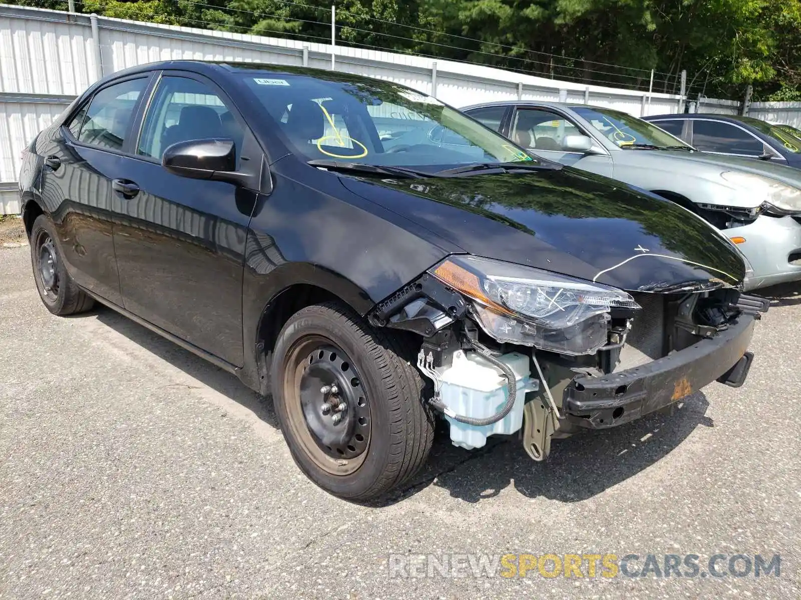 1 Photograph of a damaged car 5YFBURHE5KP898377 TOYOTA COROLLA 2019