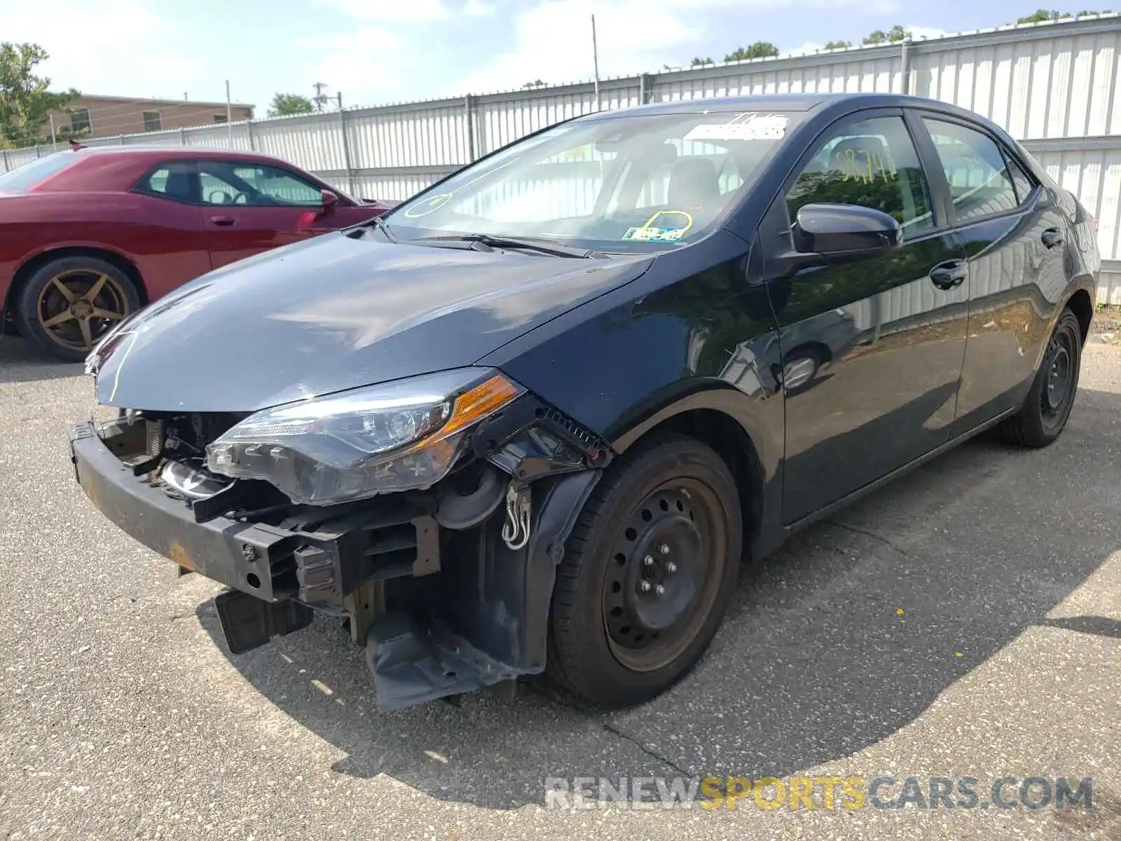 2 Photograph of a damaged car 5YFBURHE5KP898377 TOYOTA COROLLA 2019