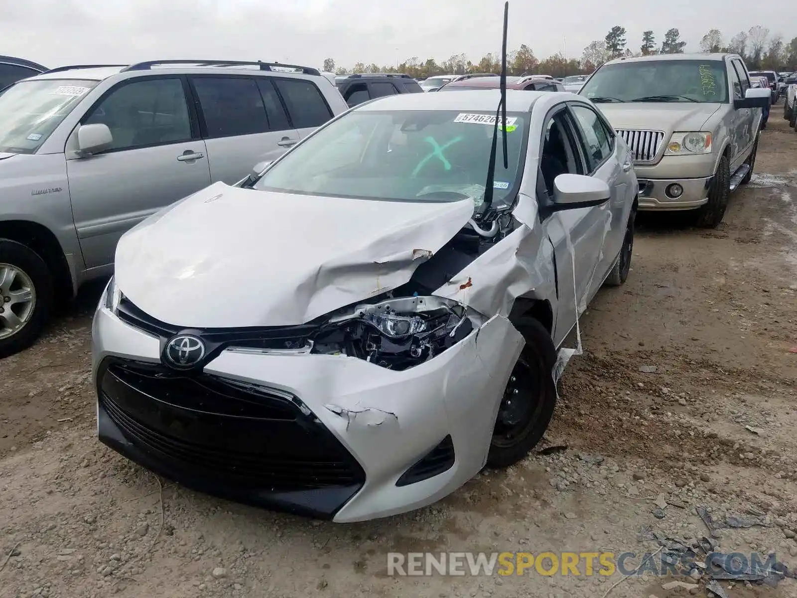 2 Photograph of a damaged car 5YFBURHE5KP899139 TOYOTA COROLLA 2019