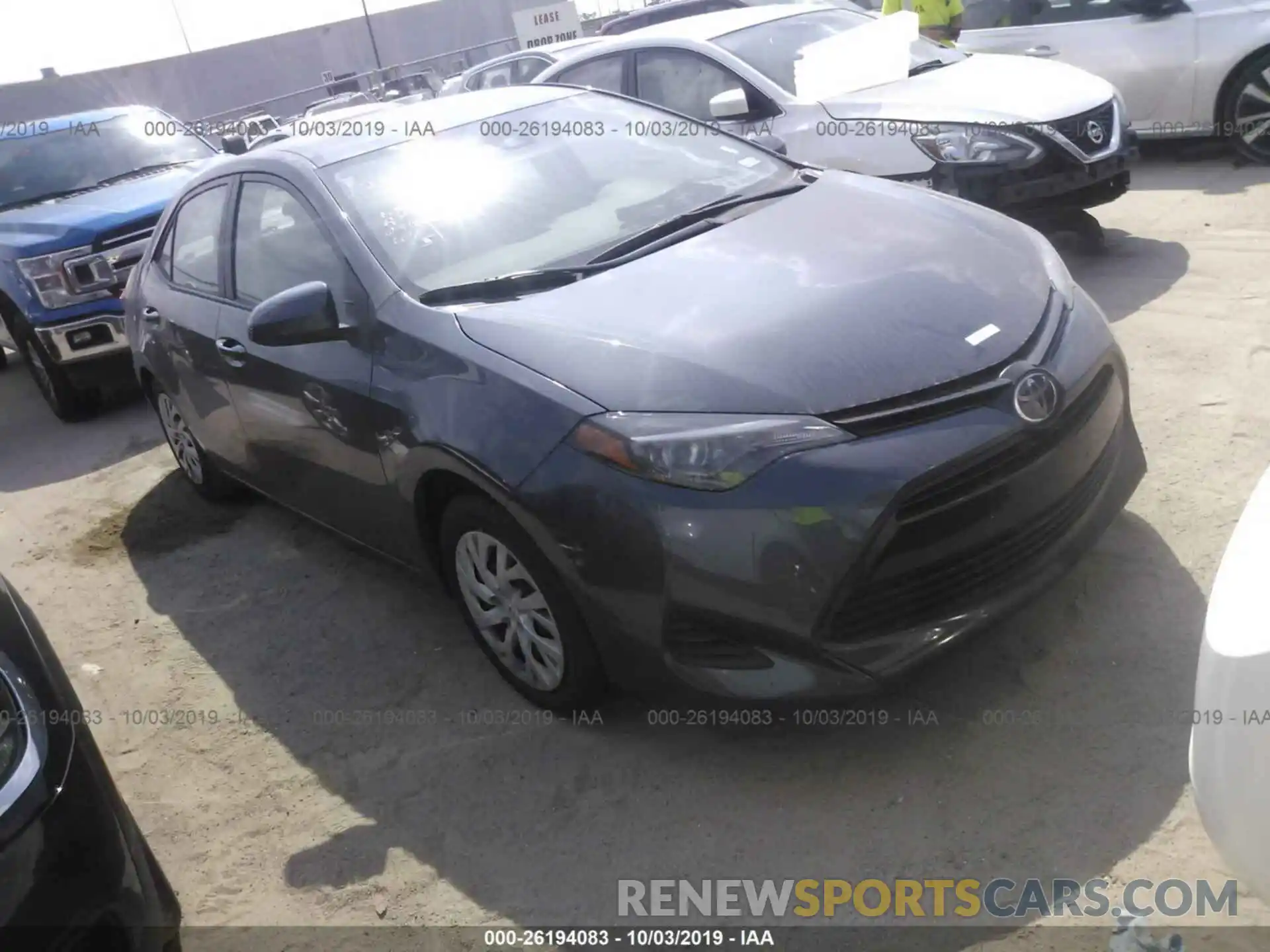 1 Photograph of a damaged car 5YFBURHE5KP899206 TOYOTA COROLLA 2019