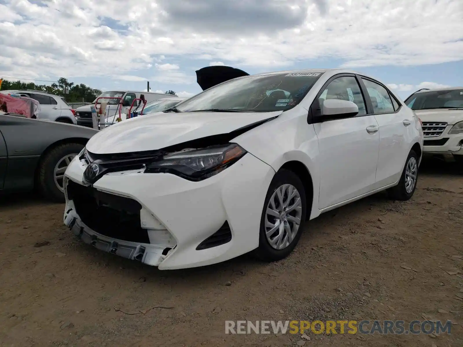 2 Photograph of a damaged car 5YFBURHE5KP899240 TOYOTA COROLLA 2019