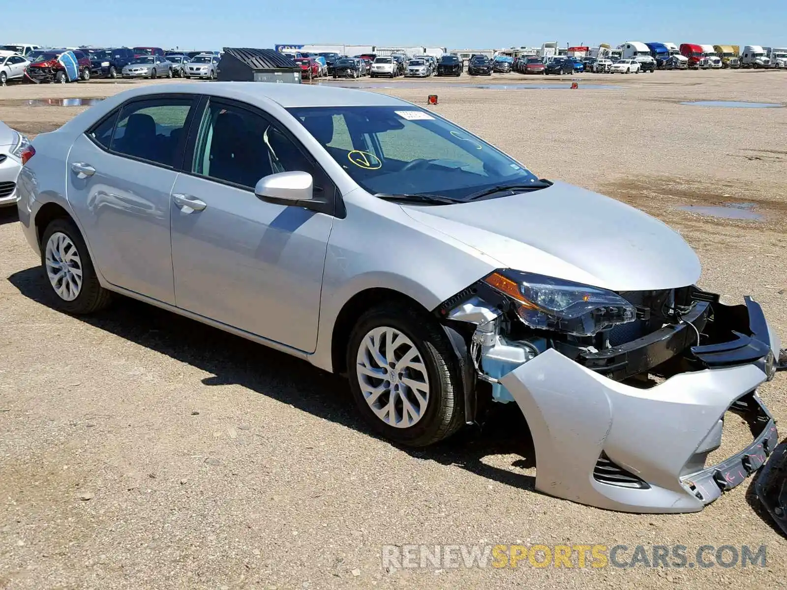 1 Photograph of a damaged car 5YFBURHE5KP900046 TOYOTA COROLLA 2019