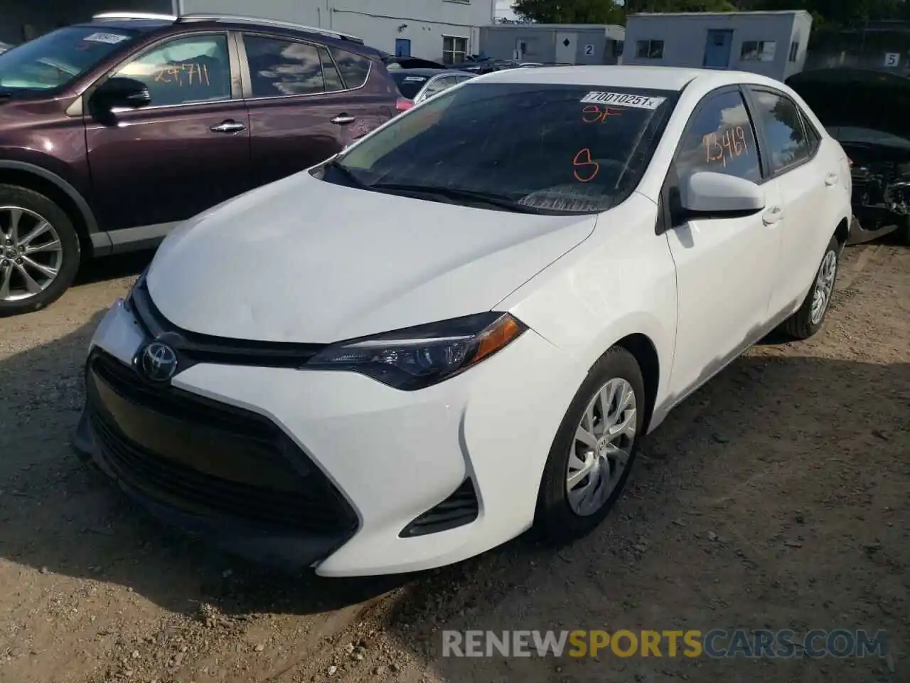 2 Photograph of a damaged car 5YFBURHE5KP900483 TOYOTA COROLLA 2019