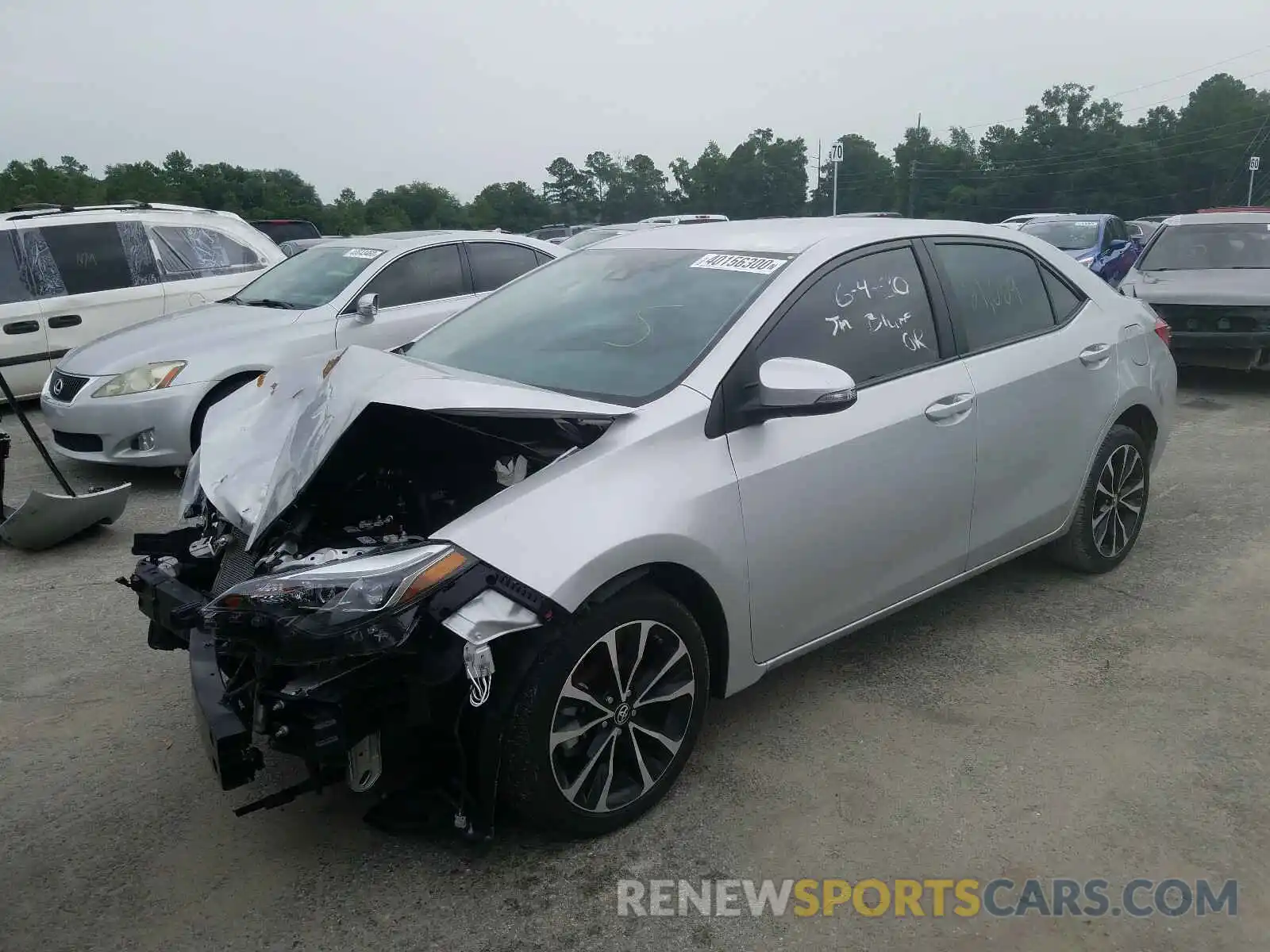 2 Photograph of a damaged car 5YFBURHE5KP900581 TOYOTA COROLLA 2019