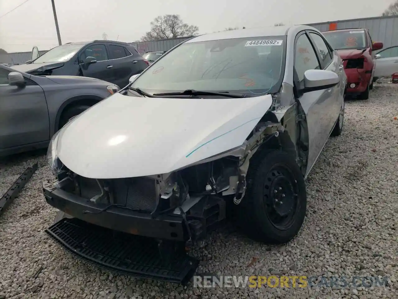 2 Photograph of a damaged car 5YFBURHE5KP900676 TOYOTA COROLLA 2019