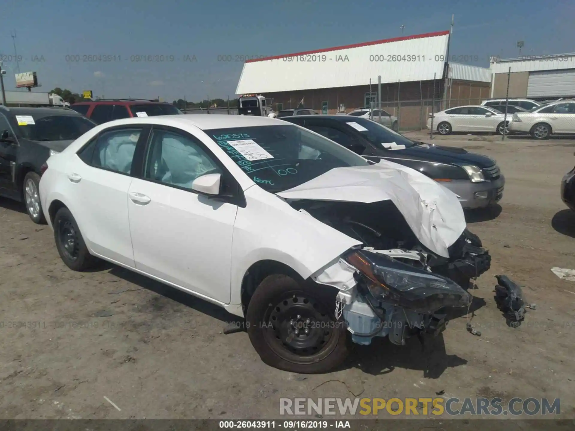 1 Photograph of a damaged car 5YFBURHE5KP901889 TOYOTA COROLLA 2019